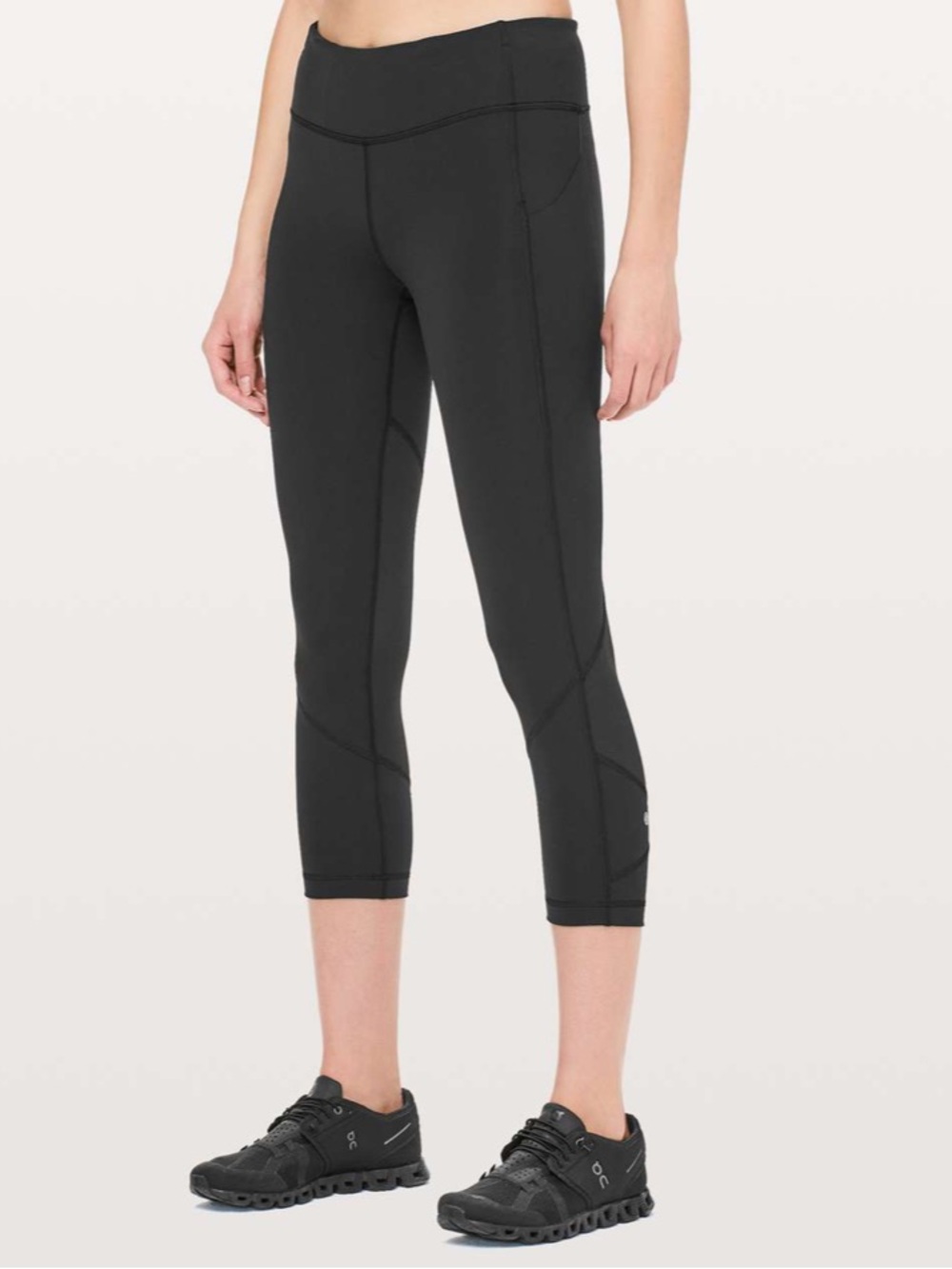 Lululemon Women’s Pace Rival Black Cropped Leggings Size 8